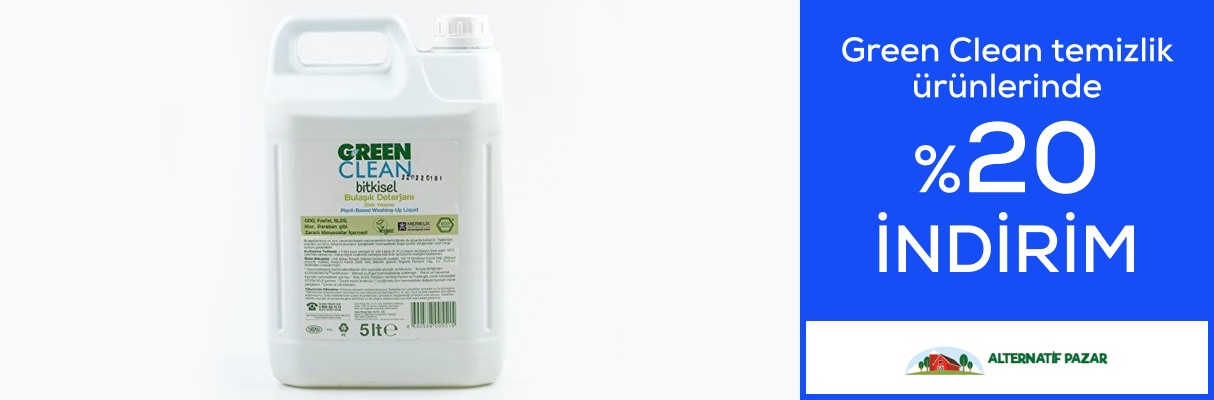 Green Clean Temizlik Ürünlerinde %20 İndirim