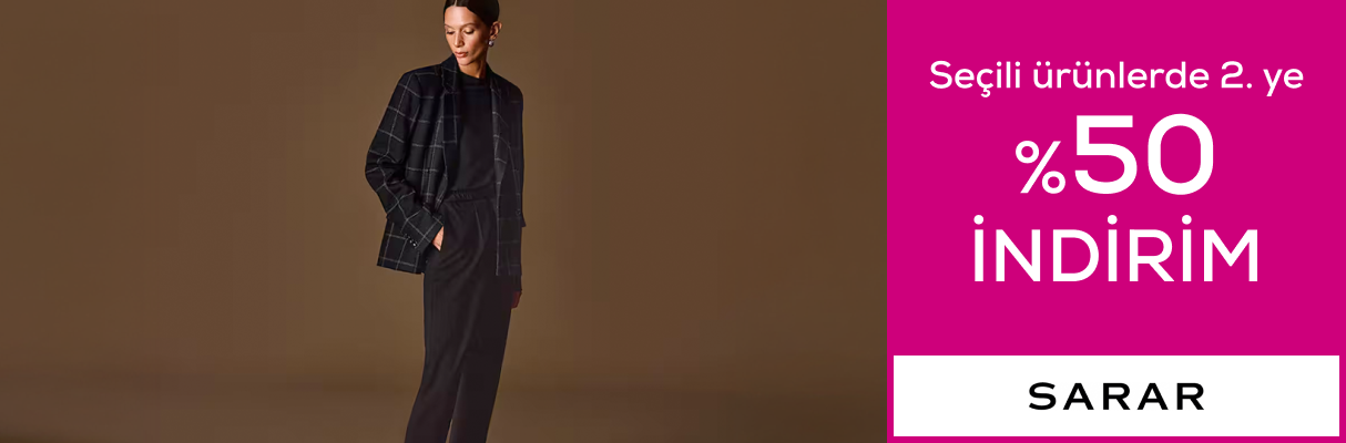 Sarar Seçili ürünlerde 2. ye %50 indirim