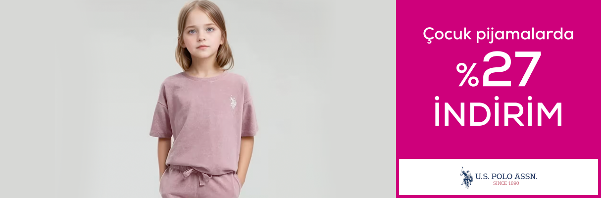 Us Polo Çocuk pijamalarda  %27 indirim