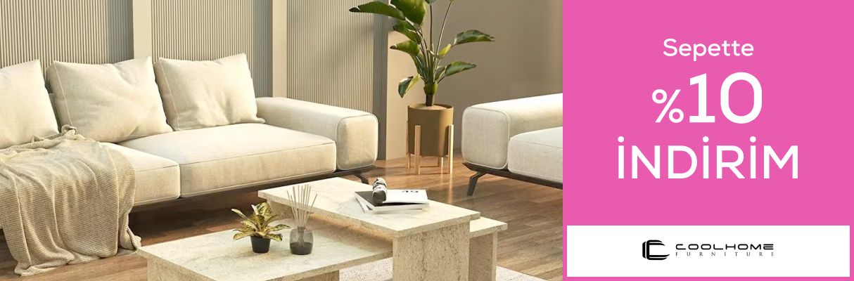 COOLHOME Mağazasında Sepette %10 İndirim Max 1500 TL