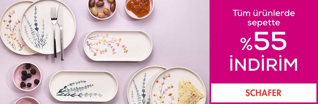 Schafer Mağazasında Sepette  %55 İndirim