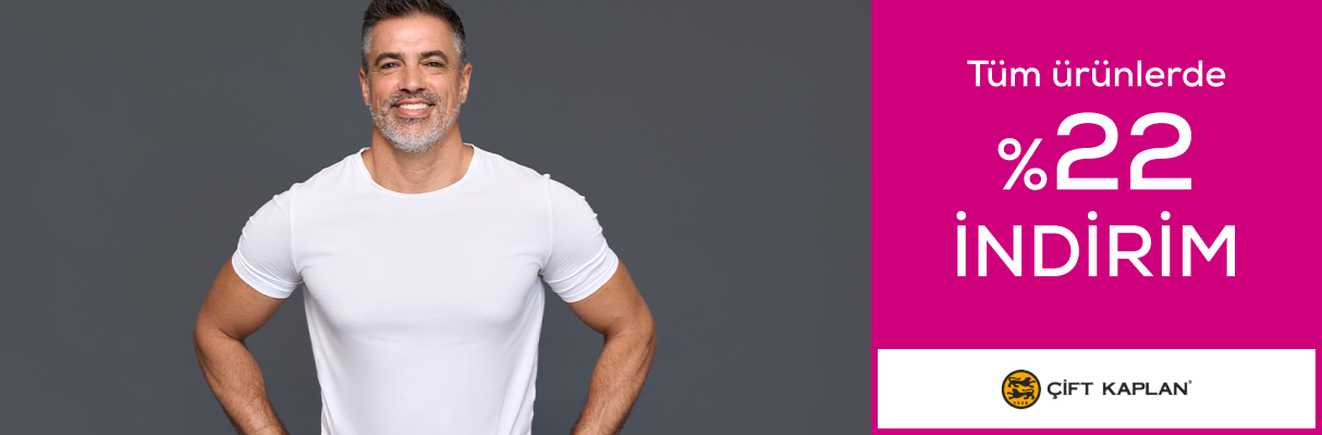 Çift Kaplan Tüm ürünlerde %22 indirim