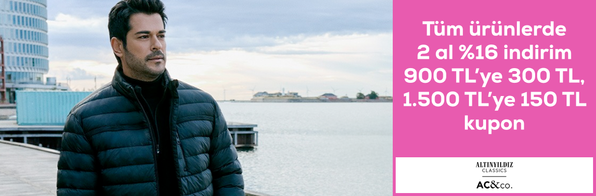 Altınyıldız Classics 2 al %16 indirim, 900 TL'ye 300 TL ,1500 TL'ye 150 TL kupon
