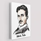 Nikola Tesla Dekoratif Kanvas Tablo-5917