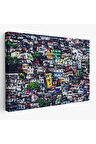 Kalabalık Şehir Manzarası Duvar Tablosu-1228