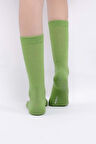 Mısırlı Kadın %10 GÜMÜŞ madeni içerikli Yeşil Soket Çorap   M 78000 Y