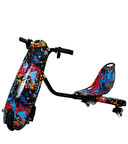 Drift Car Elektrikli Kaykay Drift Scooter Bluetoothlu Grafity Desenli Kasa D26