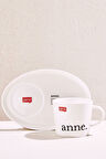 Anne Porselen Çay Fincanı Krem