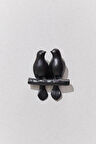 Bird Couple Resin Dekoratif Duvar Süsü