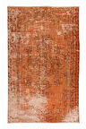 162x254 cm El Dokuması Halı, Turuncu Halı, Oturma Odası Halısı, Misafir Odası Halısı