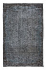 183x284 cm Ev Dekoru Halı, El Dokuması Gri Tonlarda Modern Halı, Oturma Odası Dekoru Halı