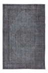 185x280 cm El Düğümlü Gri Halı, Modern El Dokuması Yün ve Pamuktan Yapılmış Alan Halısı