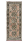 140x335 cm Eski Merdiven Yolluk Halısı, El Yapımı Koridor Halısı, Türk Koridor Halısı