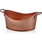 THE MİA EKMEK SERVİSİ 28x17 CM BAKIR