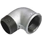 GALVANİZ DALDIRMA DÖKÜM KUYRUKLU DİRSEK  ( 3/4'' )
