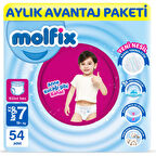 Molfix Pants Bebek Bezi 7 Beden XXL Aylık AvantajPaketi 54 Adet