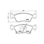 Bosch 0986424560 Tb2332-Ön Balata Avensıs 1.6 1.8 2.0 (09/97-10/00) Avensıs 1.6Vvt-I 1.8Vvt-I 2.0Td 2.0D-4D (00-03)