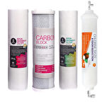 Açık Kasa Su Arıtma Cihazı 4'lü Takım Filtre Seti