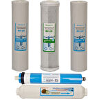 WaterGold Su Arıtma Tortu, Blok Aktif Karbon, Membran V Tatlandırıcı Filtre