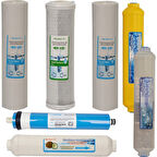 Açık Kasa Su Arıtma Ön Filtre Seti, Membran, Tatlandırıcı, Mineral Filtre+