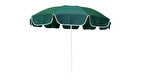 10 Telli Plaj Balkon Bahçe Şemsiyesi Eğilebilir 200 Cm Çap Kalın Kumaş (Yeşil)