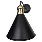 Retro Metal Salon - Yatak Odası Duvar Siyah Aplik 41 cm