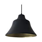 Mylight Retro Siyah Içi Sarı Metal Sarkıt Avize