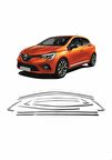 Renault Clio 5 Cam Çerçevesi 12 parça Krom Komple 2019 sonrası