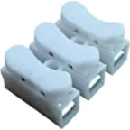 365gunserisonu Vidasız Yaylı Klemens 3'lü 3 Pinli Yaylı Klemens 50'li Paket Beyaz