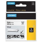 Dymo Rhino Pro Etiketi Renkli Vinil 9 MMx5,5 MT Beyaz Üzerine Siyah 18443