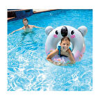 + 8 Yaş Sevimli Hayvanlar Figürlü Çocuk Simit Şişme Havuz ve Deniz Yüzme Simidi M-59266