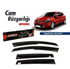 Renault Clio 4 Mugen Cam Rüzgarlığı 2012-2019 arası 4'lü Sunplex
