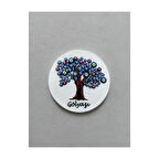 Gölyazı Temalı Kabartmalı Polyester Magnet 6,5 cm Çap