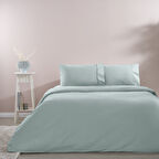 TAÇ BASİC RANFORCE TEK KİŞİLİK NEVRESİM TAKIMI MAVİ