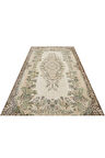 Krem Renk Vintage El Dokuma Halı 174 X 290