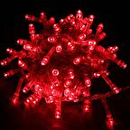 KIRMIZI YILBAŞI AĞACI IŞIĞI 10 METRE KIRMIZI LED IŞIK 100 LED LAMBALI FİŞLİ NOEL IŞIĞI YILBAŞI IŞIĞI RED LİGHT