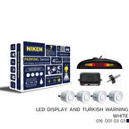 Park sensörü led ekranlı-türkçe sesli beyaz Tüm modellere uyumlu Niken