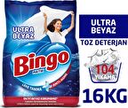 Bingo Matik Toz Çamaşır Deterjanı 4 kg Ultra Beyaz 4'lü