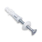 Korniş Montaj Seti Dübel + Vida + Pul (10 Adet)