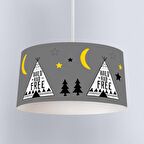 Çocuk Odası Dijital Baskılı Sarkıt Avize Model 055