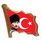 Vatan Vt614 Rozet Atalı Kalpaklı Bayraklı Dalgalı 30 Lu (1 Paket 30 Adet)
