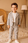Erkek Çocuk Keten Ceket Pantolon 3'lü Takım