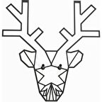 Reindeer Metal Lazer Kesim Tablo 7127