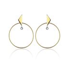 Altın Denge Halka Küpe