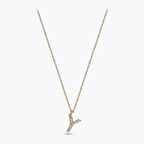 Altın Y Harfi Kolye