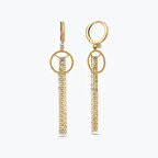 Altın Sallantılı Küpe