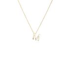 Altın M Harfi Kolye