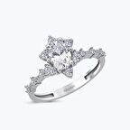 Altın Oval Taşlı Yüzük