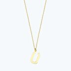 Altın Ü Harfi Kolye