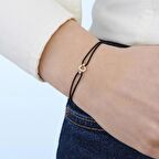 Altın İpli C Harfi Bileklik